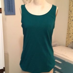 Talbots green tank top